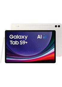 Samsung , Tablet &raquo;Galaxy Tab S9+ WiFi&laquo; (31,5 cm / 12,4 &prime;&prime;) Android 256 GB WQXGA+ AI-Funktionen) , beige , Lithium-Ionen (Li-Ion) 10090 mAh