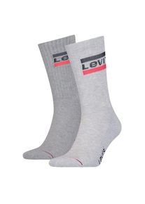 Levi's , Socken »LEVIS REGULAR CUT SPRTWR LOGO 2P« Packung, 2er Pack, 2 Paar tlg. mit breitem Logobund , grau , Herrensocken von Levi's