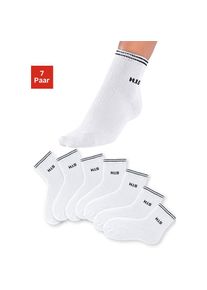 H.I.S. H.I.S , Damen , Kurzsocken Packung, 7 Stk. tlg. mit Vollfrottee , weiss , Sportive Kurzsocken für Sie im 7er-Pack von H.I.S