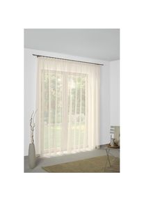 WIRTH, Gardine &raquo;Manuela&laquo; Faltenband 1 Stk. tlg. Store, champagner, Voile, Polyester