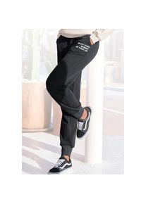 Buffalo , Jogginghose mit seitlichen Eingrifftaschen, Loungeanzug , schwarz , Jogginghose von Buffalo in Washout-Optik