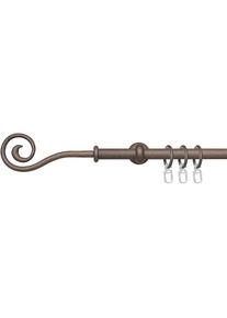 Liedeco, Gardinenstange &raquo;Esp Spirale&laquo; &Oslash; 16 mm 1 l&auml;ufig-l&auml;ufig Fixmass 1-l&auml;ufig im Fixmass &Oslash; 16 mm, rost, Metall