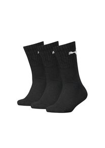 Puma , Jungen,Kinder,Jugendliche , Socken »KIDS CREW SOCK 3P« 3 Paar, 3 Stk. tlg. Junior mit klassischer Rippe , schwarz , Socken von Puma