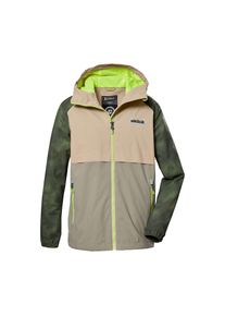 Killtec , Kinder , Outdoorjacke »KOS 280 BYS JCKT« Wasserdichte Jungenjacke, verstellbare Kapuze, Colourblock Design , beige , Jungen...