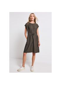 Street One, Unisex, Street One Shirtkleid Eingrifftaschen mit Mesh-Details, nomad braun, 36, N-Gr, Knielanges Kleid von Street One