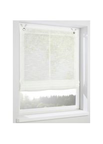 Raffrollo mit Hakenaufhängung , weiss , HEINE HOME