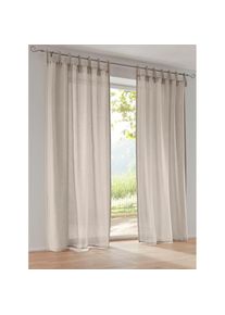 Gardine Bindebänder 1 Stk. tlg. , beige , HEINE HOME , 100% Polyester