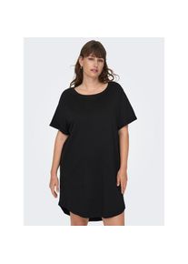 Only CARMAKOMA , Minikleid »CARMAY LIFE S/S DRESS JRS« Ohne Taschen Sommerkleid , schwarz , Regular Fit Passform: umspielt die Figur locker und bequem