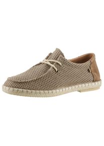 VERBENAS , Bootsschuh »TRUMAN BUZZBEE« , Espadrilles, Sommerschuh, Schnürschuh mit Juterahmen , grau , Bootsschuh mit aufgesetzter Schnürung