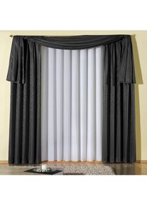 Freihanddeko »Janine« Klettband 1 Stk. tlg. , schwarz , WIRTH , Obermaterial: 100% Polyester