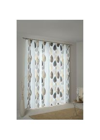 WIRTH, Vorhang &raquo;Marek&laquo; Kr&auml;uselband 1 Stk. tlg., grau, Polyester