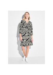 Cecil , Tunikakleid Ohne Taschen Sommerkleid mit All-Over-Print , schwarz , Tunika Kleid von Cecil