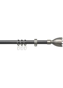 Gardinenstange »Lan Flower« Ø 20 mm 1 läufig-läufig Fixmass 1-läufig im Fixmass Ø 20 mm , silberfarben , Liedeco