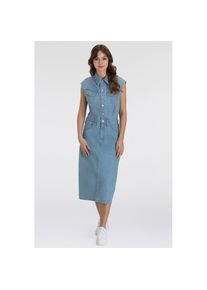Levi's Levi's, Unisex, Jeanskleid &raquo;ICONIC SLEEVELESS DRESS&laquo; Brusttaschen Eingrifftaschen Ges&auml;sstaschen M&uuml;nztasche, wrapped in blau, L (40), N-Gr, &Auml;rmelloses 