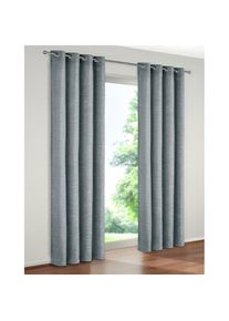 WIRTH, Vorhang &raquo;Trondheim 234 g/m&sup2;&laquo; &Ouml;sen 1 Stk. tlg., eisblau, Chenille, Polyacryl