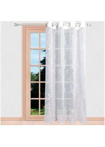 Stickereien Plauen, Gardine &raquo;Filia&laquo; &Ouml;sen 1 Stk. tlg., wei&szlig;, Polyester