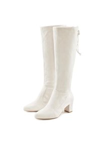 Lascana , Schlupfstiefel Schlupfboots, Slouchy Boots, Slip-On, Stretch & Blockabsatz , beige , Mit komfortablem Blockabsatz und angenehmer...
