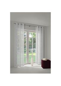 Vorhang »Patricia« Ösen 1 Stk. tlg. Store , weiss , WIRTH , Obermaterial: 100% Polyester
