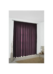 WIRTH, Vorhang &raquo;Lupara&laquo; Kr&auml;uselband 1 Stk. tlg., lila, Jacquard, Obermaterial: 75% Polyester, 25% Baumwolle