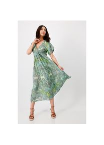 monari, Unisex, Maxikleid Ohne Tasche mit Paisleymuster, gr&uuml;n gemustert, 38, N-Gr, Sommerkleid mit trendigen Paisleymuster von monari