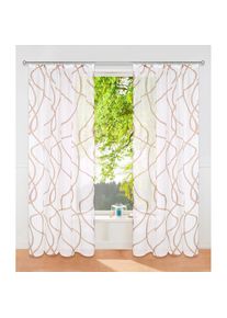 Gardine »Bene« Kräuselband 1 Stk. tlg. Transparent, gemustert, glatt, verschiedene Grössen , grau , my home , Obermaterial: 100% Polyester