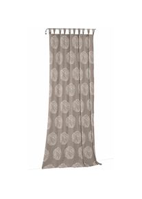 Vorhang »Kingston« Schlaufen 1 Stk. tlg. , braun , WIRTH , Obermaterial: 67% Polyacryl, 33% Polyester