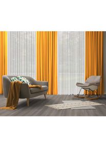WIRTH, Vorhang &raquo;Dim out&laquo; Multifunktionsband 1 Stk. tlg., orange, Jacquard, Polyester