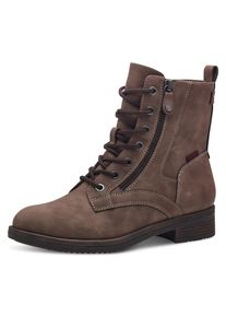 Tamaris , Damen , Schnürboots »SHAE« , Blockabsatz, Schnürboots Stiefelette mit Zierreissverschluss , braun , Allround Boots mit Schürung und...