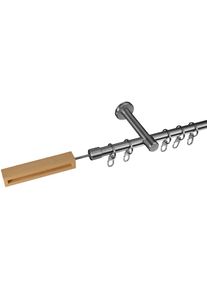 Gardinenstange &raquo;Stil Herning&laquo; &Oslash; 16 mm 1 l&auml;ufig-l&auml;ufig Fixmass 1-l&auml;ufig im Fixmass &Oslash; 16 mm , silberfarben , Liedeco