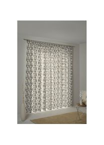 Adam, Vorhang &raquo;Good Old Days&laquo; Kr&auml;uselband 1 Stk. tlg. aus 100% Bio-Baumwolle, schwarz, Jacquard, Baumwolle (Bio-Baumwolle)