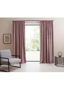 Vorhang »Samt Ladina« Stangendurchzug 1 Stk. tlg. blickdicht, gewebt, verschiedene Grössen, 1 Stück, Bestseller , lila , LeGer Home by Lena Gercke...