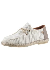 VERBENAS , Damen , Bootsschuh »TRUMAN BUZZBEE« , Espadrilles, Sommerschuh, Schnürschuh mit Juterahmen , beige , Bootsschuh mit aufgesetzter Schnürung