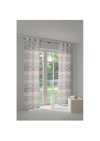 WIRTH, Vorhang &raquo;Zirbello&laquo; &Ouml;sen 1 Stk. tlg., ros&eacute;, Jacquard, Baumwolle, Polyester