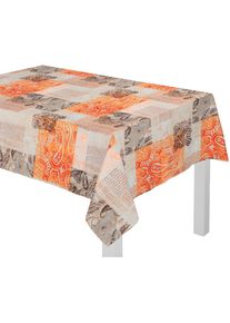 WIRTH, Tischdecke &raquo;JOLANDA&laquo;, orange, Polyester, 1 Stk.
