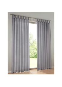 Gardine Schlaufen 1 Stk. tlg. , grau , heine home , 100% Polyester