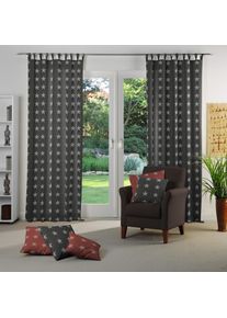 Vorhang »FELINO« Schlaufen 1 Stk. tlg. , grau , WIRTH , Obermaterial: 75% Polyester, 25% Baumwolle
