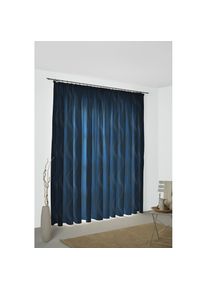 Vorhang »Lupara« Kräuselband 1 Stk. tlg. , blau , WIRTH , Obermaterial: 75% Polyester, 25% Baumwolle