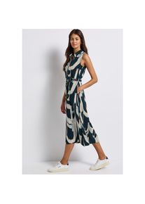 Street One, Unisex, Street One Midikleid Eingrifftaschen mit grafischem Muster und &auml;rmellos, tide blau, 44, N-Gr, &Auml;rmelloses Blusenkleid von STREET 