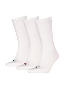 Puma, Herren, Puma Socken &raquo;Puma UNISEX CUSHIONED NEXT CREW 3P&laquo; 3 Paar, 3 Paar tlg. mit Zonenpolsterung f&uuml;r zus&auml;tzlichen Komfort, wei&szlig;, colorot logos, 