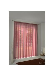 WIRTH, Vorhang &raquo;LORCA&laquo; Kr&auml;uselband 1 Stk. tlg., rot, Obermaterial: 66% Polyester, 34% Baumwolle