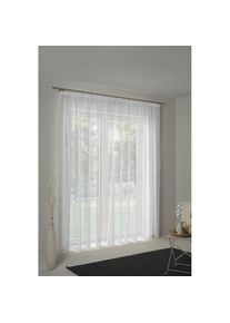 Vorhang »Theresa« Faltenband 1 Stk. tlg. Store , weiss , WIRTH , Obermaterial: 100% Polyester