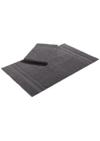 Badematte »Vanessa, 2 tlg. Hotelmatten-Set« Höhe 4 mm beidseitig nutzbar schnell trocknend strapazierfähig 2-teiliges Set, einfarbig,...