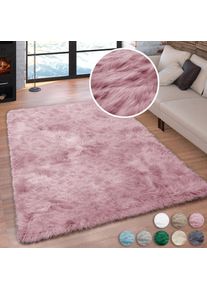 Hochflor-Teppich »Valeria, Fellteppich, kuschelig, flauschig« rechteckig 60 mm Höhe Kunstfell, weiche Teppiche, Wohnzimmer, Schlafzimmer, Esszimmer...