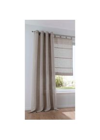 Kutti, Vorhang &raquo;Metis Leinen&laquo; &Ouml;sen 1 Stk. tlg. blickdicht, nat&uuml;rliche Leinen-Gardine, einfarbig, pflegeleicht, Basic, natur, Leinen