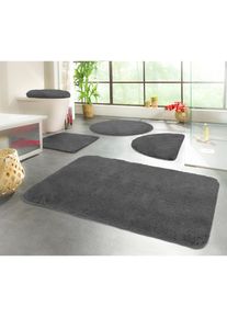 Kinzler Badematte »Chaozhou« Höhe 20 mm rutschhemmend beschichtet fussbodenheizungsgeeignet Badteppich, Uni Farben, weich, als rechteckig, rund & Set...