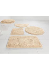 Badematte »Lana, Badvorleger, Badezimmer Teppich« Höhe 25 mm rutschhemmend beschichtet fussbodenheizungsgeeignet schnell trocknend...