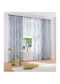 Gardine »Dimona« Kräuselband 2 Stk. tlg. 2er-Set, transparent, Voile, Polyester , grau , my home , Obermaterial: 100% Polyester