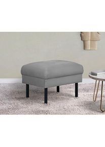 Hocker »Lillibeth Polsterhocker, Sitzhocker, Masse B/T/H: 64/50/48 cm« passend zur Serie "Lillibeth", auch in Cord und Samtoptik , grau , Home Affaire