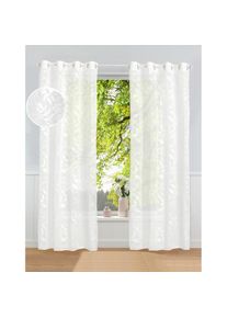 LEONIQUE, Gardine &raquo;In&eacute;s&laquo; &Ouml;sen 1 Stk. tlg., blanc, Polyester