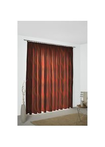 Vorhang »Lupara« Kräuselband 1 Stk. tlg. , rot , WIRTH , Obermaterial: 75% Polyester, 25% Baumwolle
